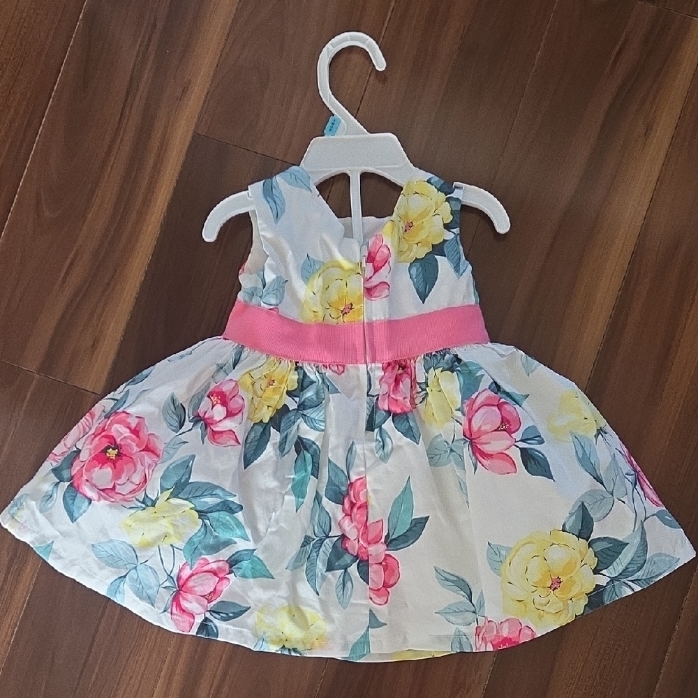 Carter's Infant Spring/Easter Dress with White Cardigan - Picture 5 of 8